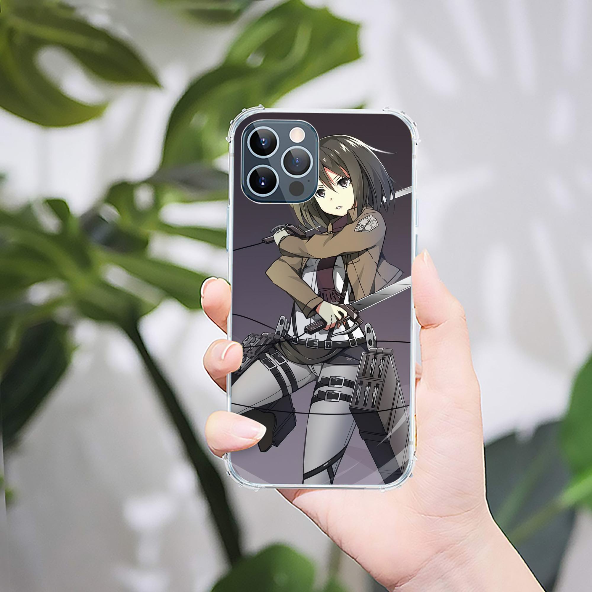 （画像用） 進撃の巨人 Attack on Titan 【iPhone 12シリーズ対応】透明スマホケース（クリアソフトケース）